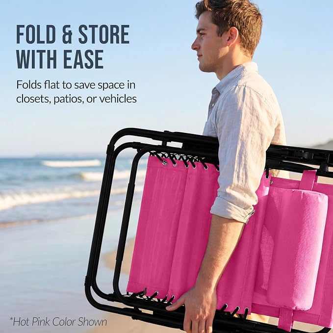 Best Choice Products Set of 2 Extra Wide Adjustable Steel Mesh Zero Gravity - Image 7