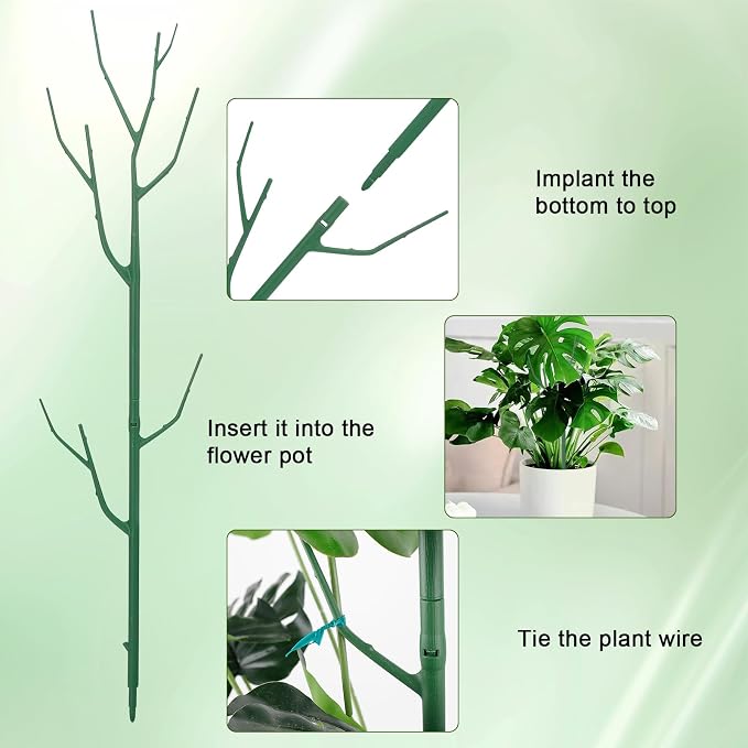 5 Pack Stackable Plant Support Stakes, Climbing Plant Support Structures - Image 6