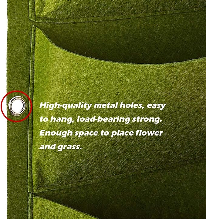 Hanging Planting Grow Bags, 64 Pockets Hanging Vertical Wall Planter Wall - Image 4