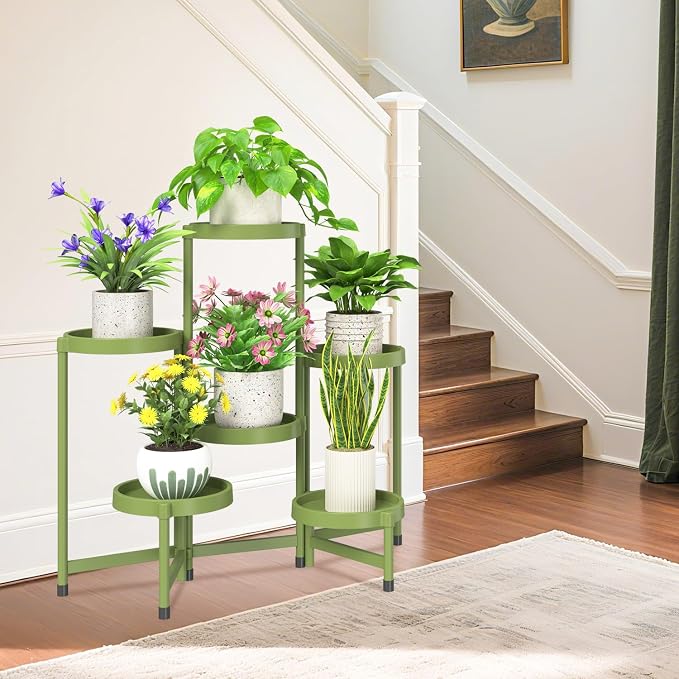 iDavosic.ly 6 Tier Folding Plant Stand Indoor Outdoor - Image 7