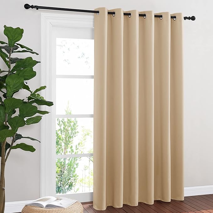 NICETOWN Sliding Door Blinds Window Treatment, Privacy Thermal Drapes by NICETOWN