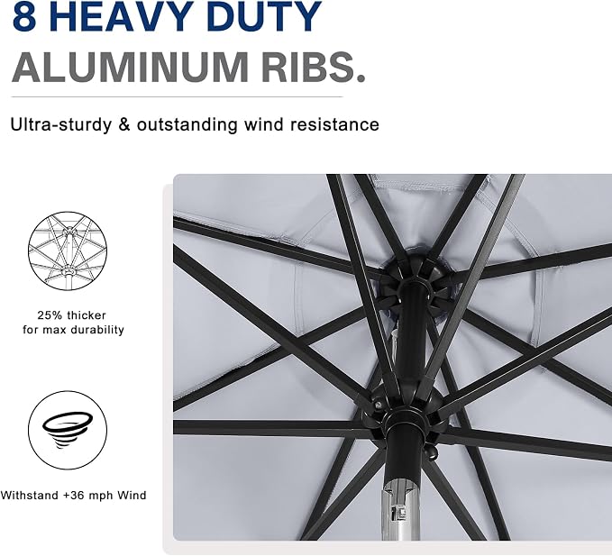 ABCCANOPY 10FT Durable Solar Led Patio Umbrellas - Image 7
