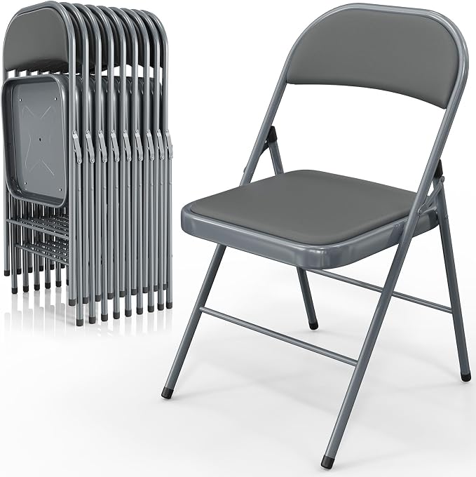 VINGLI 10 Pack Folding Chairs by VINGLI