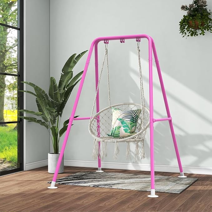G TALECO GEAR Hammock Chair Stand, Heavy-Duty Steel 300LBS Multi-Use Hammock - Image 4