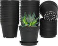 4 inch Small Plant Pots, 28 Pack Plastic Planters by SwinDuck