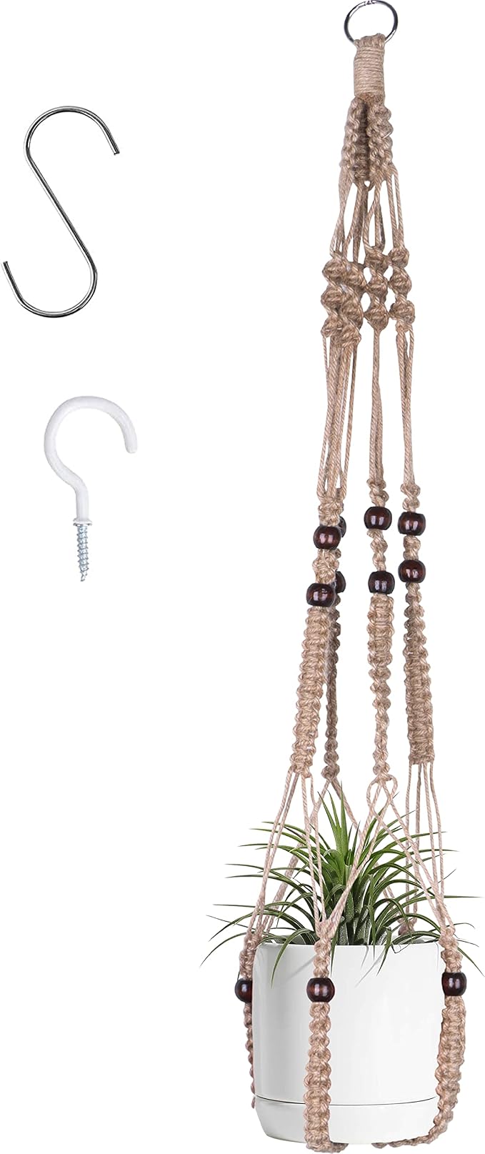 Macrame Plant Hanger Indoor Hanging by BlueMake