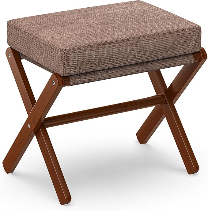 Foldable Foot Stool Ottoman, Modern Foot Rest by BAMBOOHOMIE