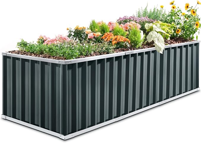 KING BIRD Galvanized Raised Garden Bed by KINGBIRD