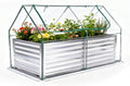 DUMOS Raised Garden Bed with Cover, Large Metal Garden Bed Mini Greenhouse by DumosLifestyle