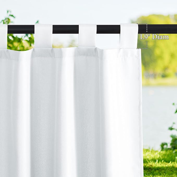 NICETOWN 2 Panels Waterproof Outdoor Curtains - Image 3