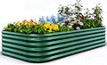 Quictent Galvanized Raised Garden Bed Kit, Strengthened by Crossbar, Dark Green by QUICTENT