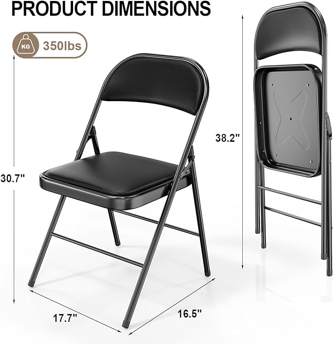 VINGLI 20 Pack Folding Chairs - Image 3