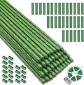 Garden Stakes Kit, 40 Sets 16 inch 0.43" in Diameter Steel Plant Stick Support by Unknown