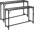 REDCAMP 55 Inch Outdoor Bar Table, 2 Pack Folding Paito Bar Height Hot Tub Table by REDCAMP
