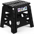 Delxo Folding Step Stool, 13 inch Non-Slip Foldable Stools Up to 300 LBS by Delxo