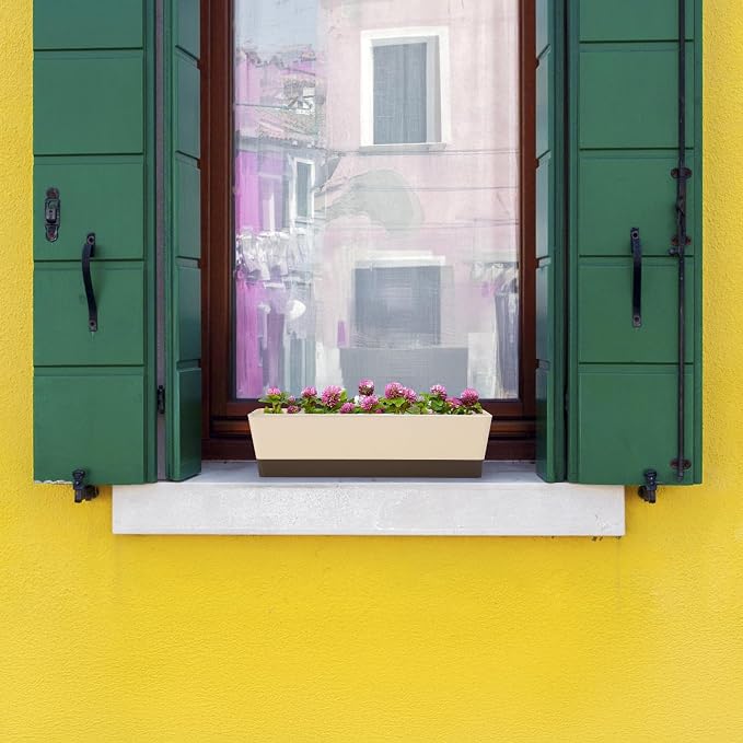 Suream Window Box Herb Planters, 3 Pack 16 x3.8 Inch Indoor Rectangle Succulent - Image 4