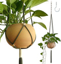 Macrame Plant Hanger Polyester Rope 42 Inch Outdoor Indoor Adjustable Hanging by LETBE