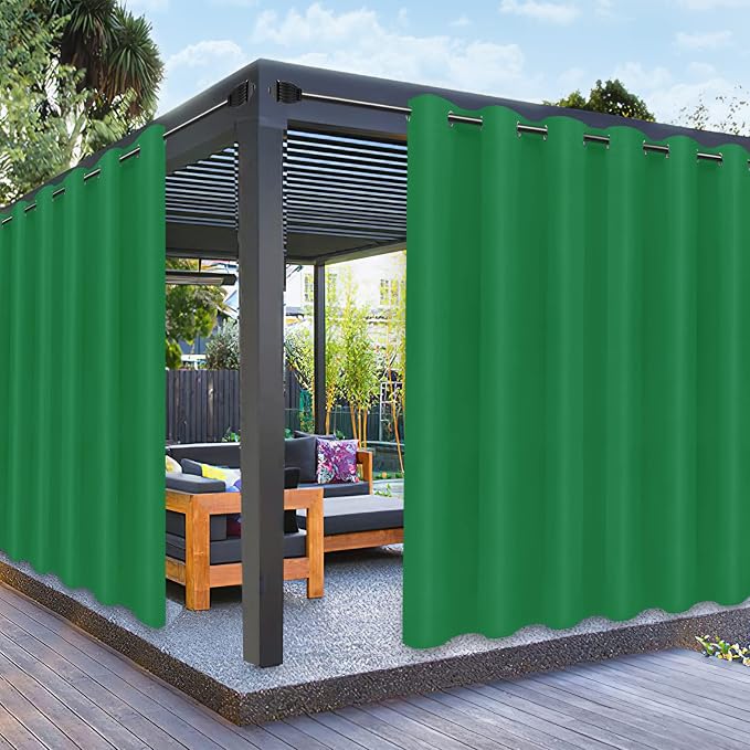 PureFit Outdoor Curtains for Patio Waterproof Weatherproof, UV and Fade by PureFit