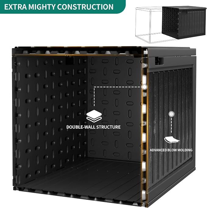 YITAHOME 90 Gallon Large Deck Box - Image 2