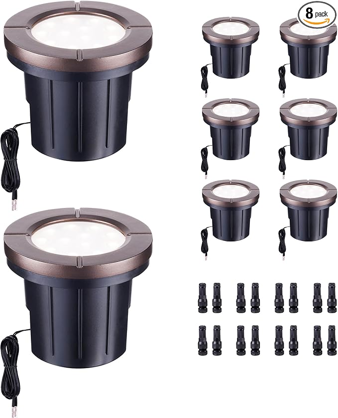 Ground Well Lights, Landscape LED Low Voltage Inground Lights, Outdoor by Varmtalys