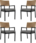 Grand patio Outdoor Dining Chair Set of 4, 4 Pieces Patio Dining Chairs by GrandPatio