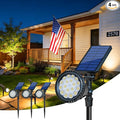 DBF Solar Outdoor Lights, 600LM Solar Spot Lights Outdoor Waterproof, 18 LED by DBF