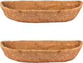2pcs 48" Garden Coconut Planter Liners Preformed Window Box Liners Natural by boUod