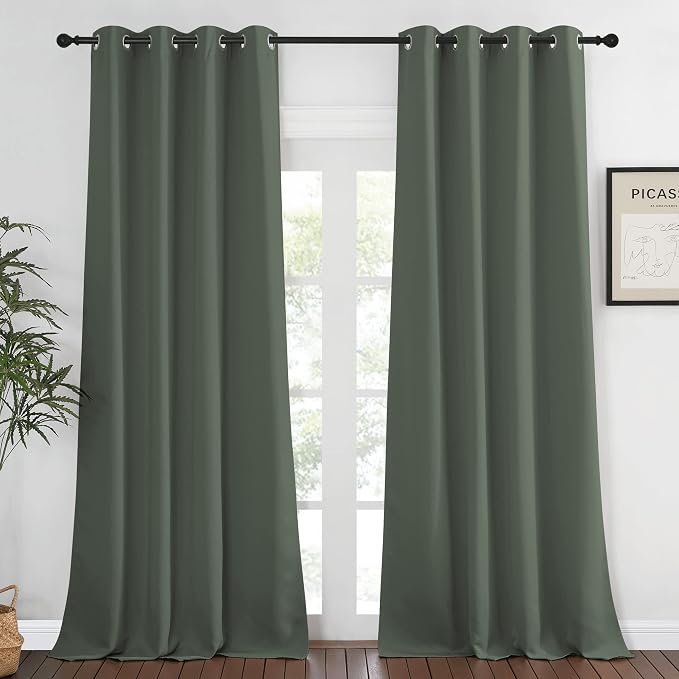NICETOWN Blackout Curtain for Living Room 90 inch Long by NICETOWN