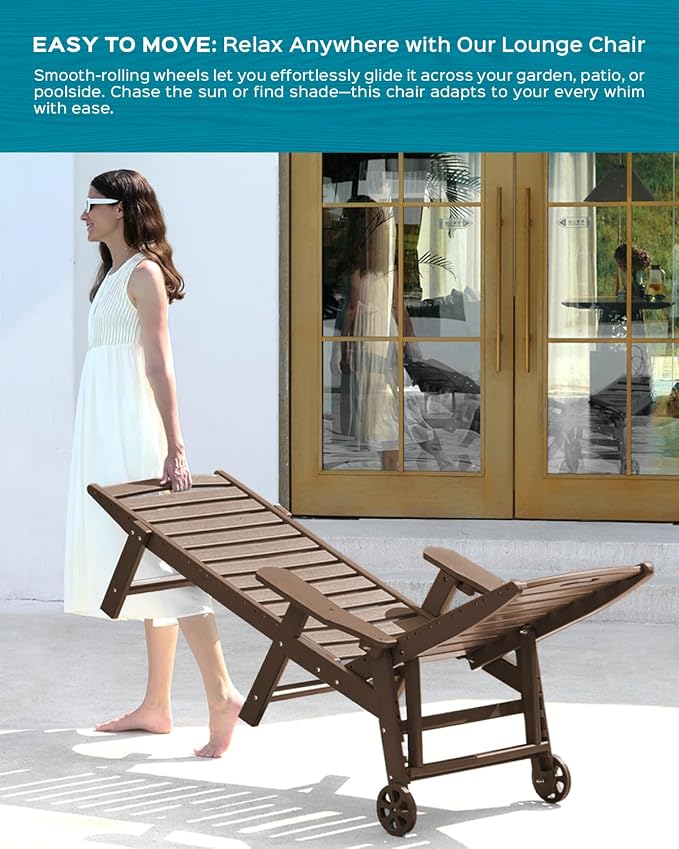 Ciokea Lounge Chair Outdoor, Oversized Chaise Lounge Chair - Image 6