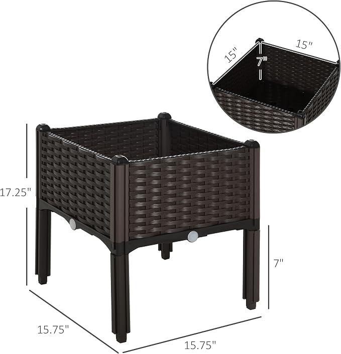 Outsunny 1 Piece Raised Garden Bed - Image 7