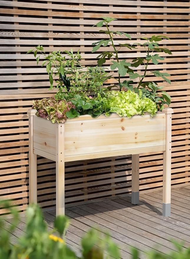 MIXC 331 lb Capacity Wooden Raised Garden Bed - Image 5
