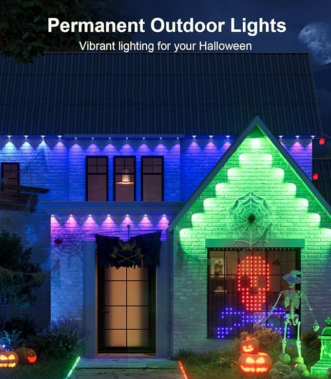 200FT Permanent Outdoor Lights for House, 2025 Smart RGB LED Outside Eaves - Image 9