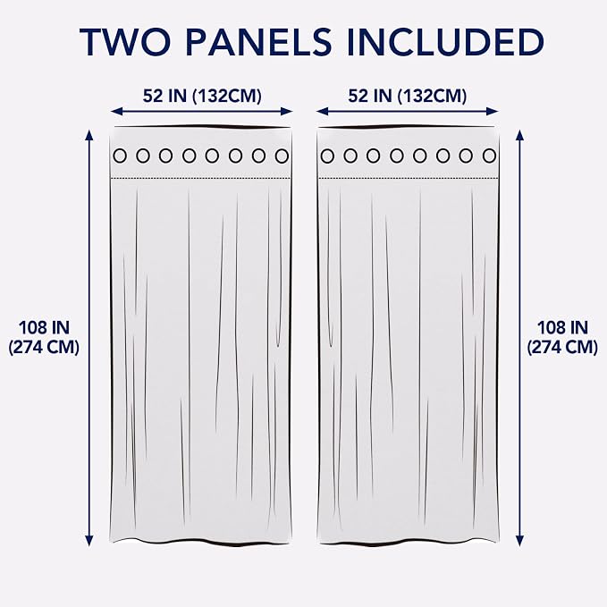 PureFit Outdoor Curtains for Patio Waterproof Weatherproof, UV Resistant - Image 6