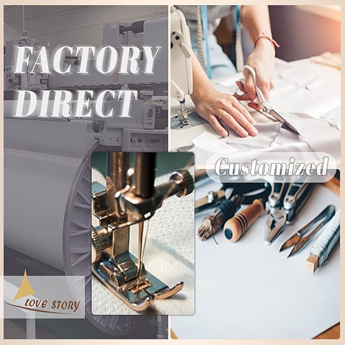 LOVE STORY Custom Size 5'x7'x8.6' Butter Cream Sun Shade Sail Right Triangle - Image 4