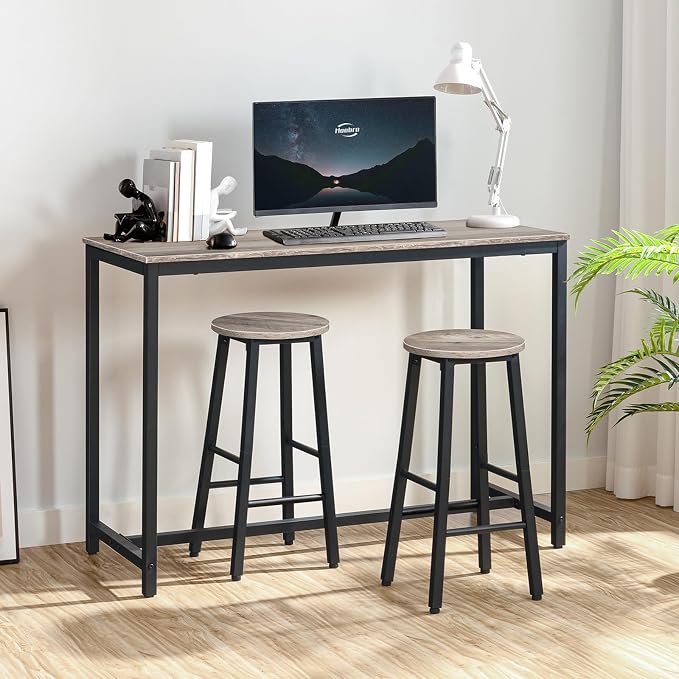 HOOBRO Bar Stools Set of 2, Counter Height Bar Stools, 25.8" Bar Stools - Image 7