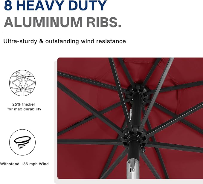 ABCCANOPY Durable Solar Led Patio Umbrellas - Image 7