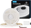 COB LED Strip Lights Waterproof IP67 DC24v Daylight White 6000K 16.4ft/5m High by LLTOP