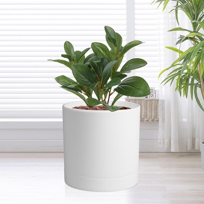 7/6.5/6/5/4 inch Flower Pots, 5 Pack Cylinder Plant Pots - Image 6