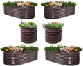 A ANLEOLIFE Set of 6, 30 Inch Extra Tall Galvanized Raised Garden Beds Kit by AAnleolife