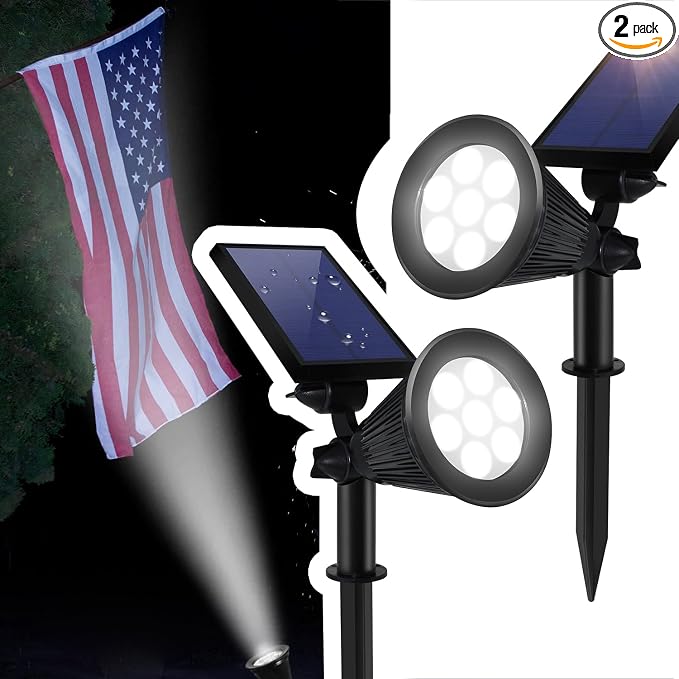 Solar Spotlights, Outdoor Ground Spot Light by SFSUNFUNY