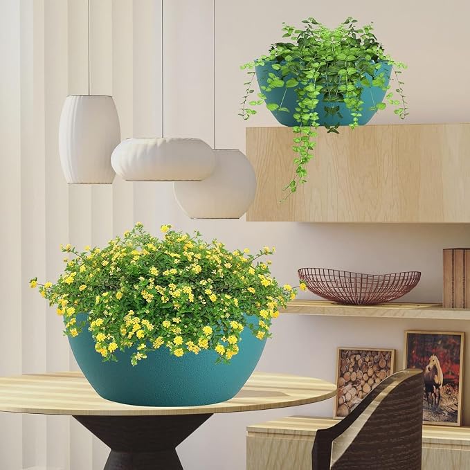 13 inch Large Hanging Planters Plant Pots - Image 7