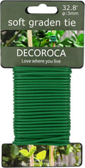 Decoroca Garden Flexible Tie, Soft Twist Plant Ties 32.8' by Decoroca