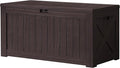 Devoko 120 Gallon Deck Box Resin Outdoor Storage Box Waterproof by DEVOKO