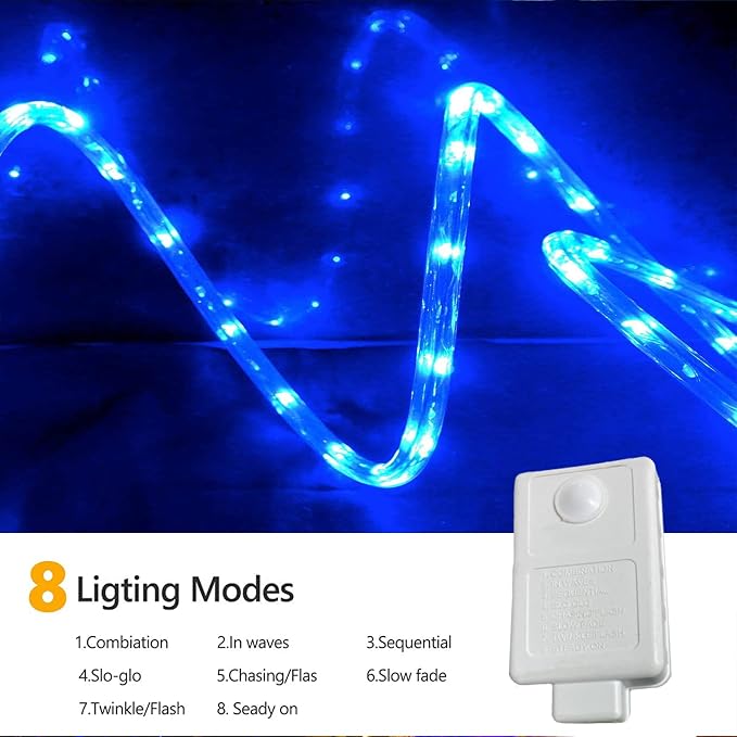150ft LED Rope Lights Outdoor, 1080 LED Connectable and Flexible Tube Lights - Image 3