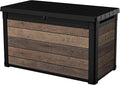 Keter Walnut 100 Gallon Resin Deck Box-Organization and Storage by Keter