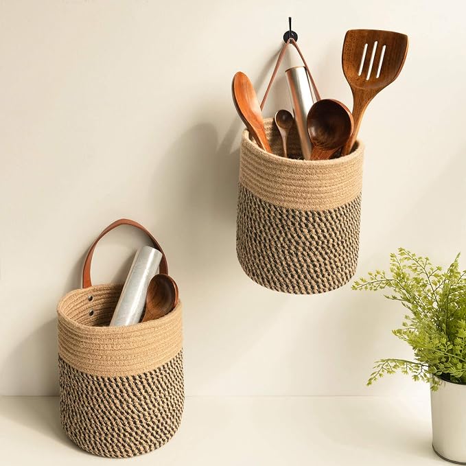 Goodpick 2pack Jute Rope Hanging Basket - Image 8
