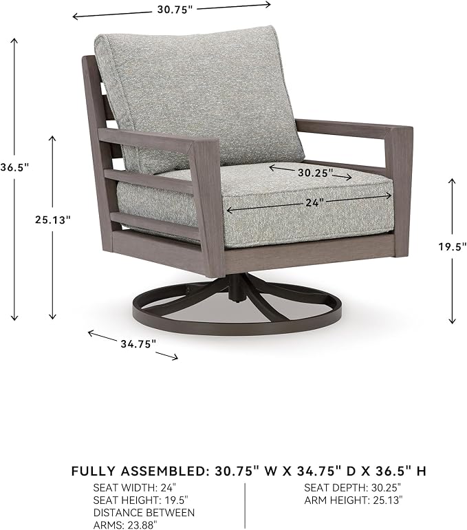 Signature Design by Ashley Hillside Barn Urban Nuvella Weather Resistant Fabric - Image 3
