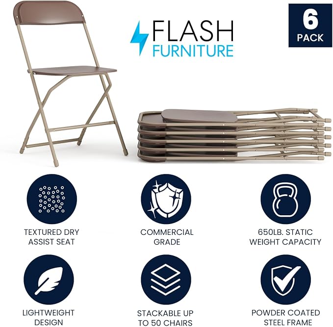 Flash Furniture Hercules Series Plastic Folding Chair - Image 3