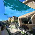 SUNLAX Sun Shade Sail 10' x 20' x 22.4' Turquoise Blue Rectangle Canopy Sail by SUNLAX