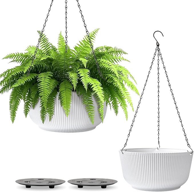T4U 12 Inch Large Hanging Planters by T4U